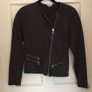 gray gap utility military coat short